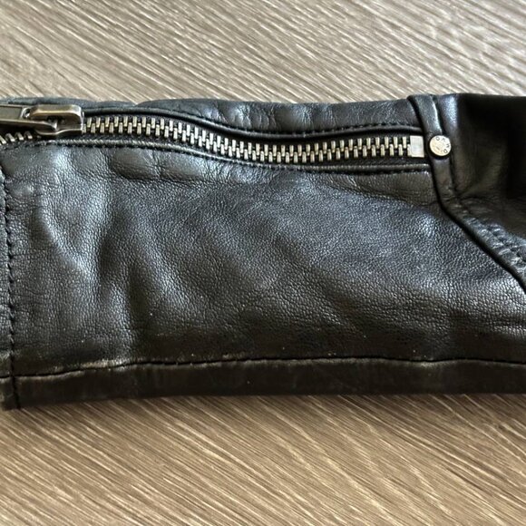 Used Oakwood Leather Jacket Woman Size S - Picture 4 of 8